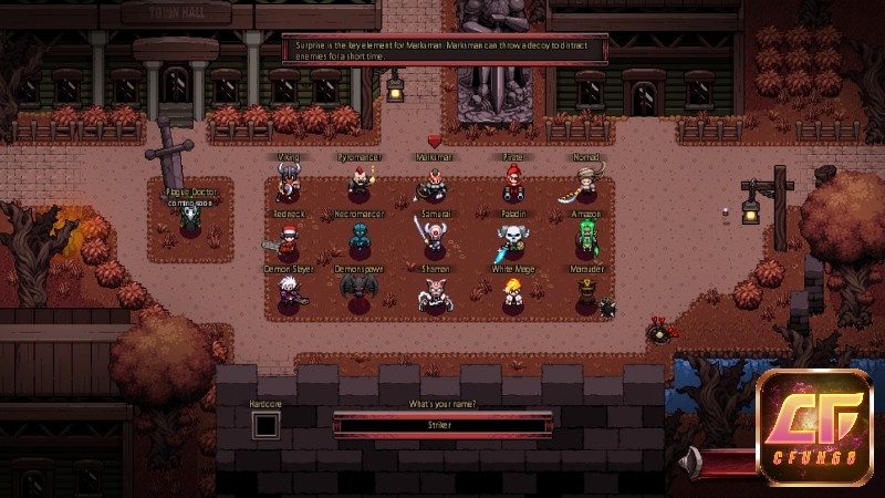 Game có đa dạng nhiều class với các kỹ năng riêng biệt khác nhau