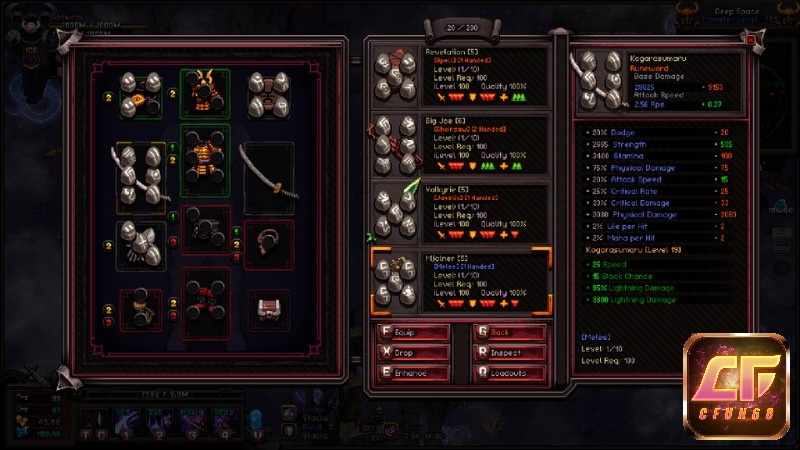 Hero Siege cung cấp hệ thống vũ khí và trang bị đa dạng