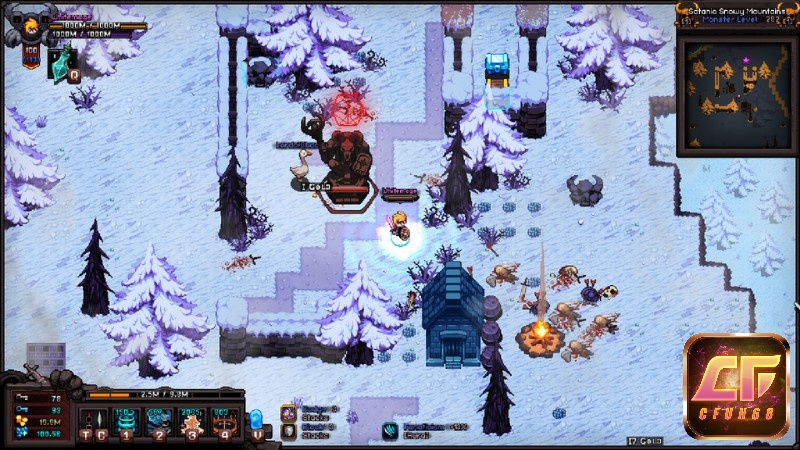 Game Hero Siege có đồ họa phong cách pixel art cổ điển đẹp mắt